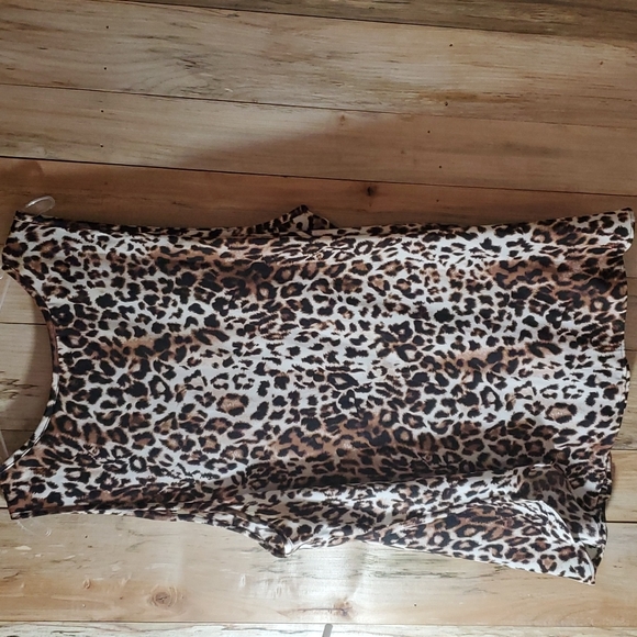 Van Winkle & Co. Women's Sleeveless Leopard Print Polyester Tank size XL - Picture 6 of 7